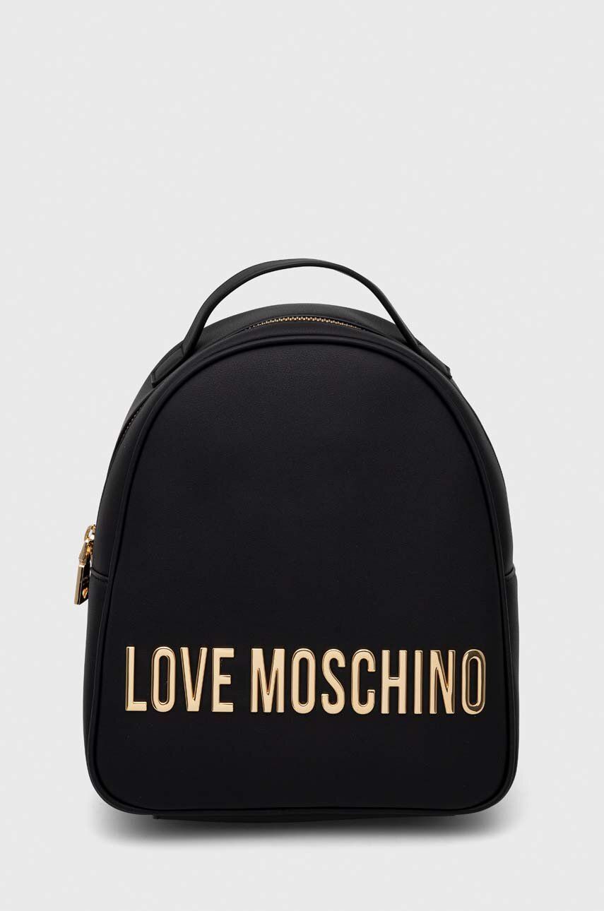 Love Moschino plecak damski kolor czarny mały gładki