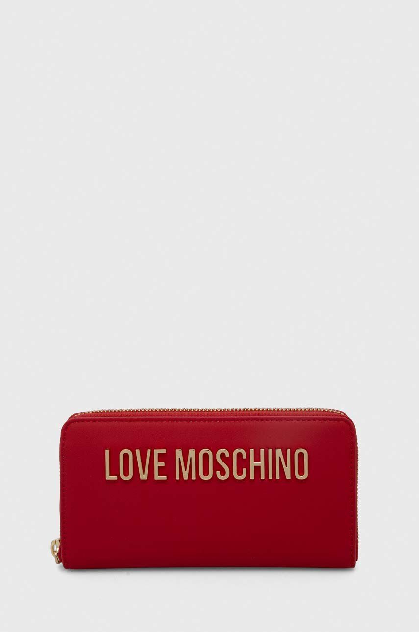 Love Moschino portfel damski kolor czerwony