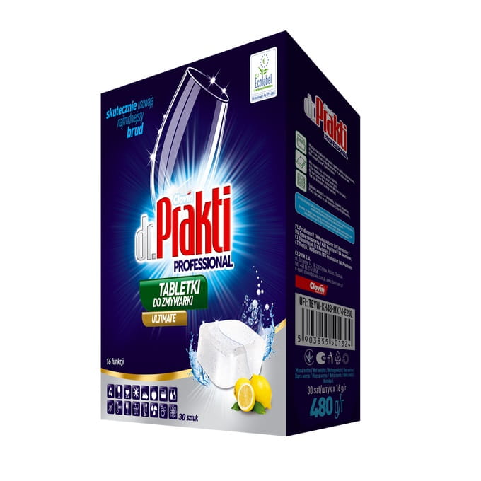 CLOVIN Dr.Prakti Tabletki do zmywarki ultimate 30 sztuk