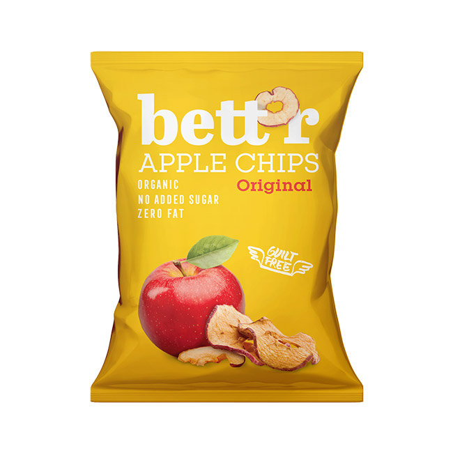 Bettr Chipsy jabłkowe pieczone 50g BIO