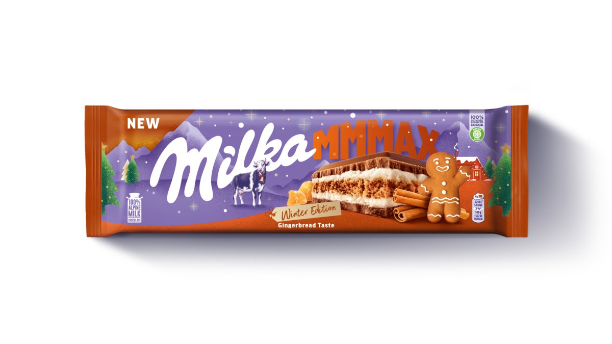 Milka Ciastko korzenne i nadzienie o smaku waniliowym w czekoladzie mlecznej 300 g