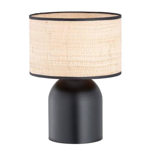Aspen lampa stołowa 1xE27czarna/rattan 1324/LN1
