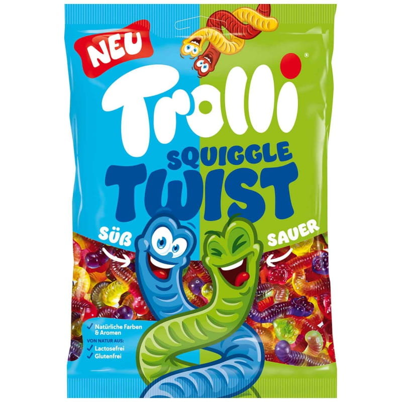 TROLLI SQUIGGLE TWIST 1kg - ŻELKI ROBAKI