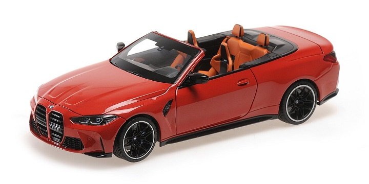 Minichamps Bmw M4 Cabriolet (G83) 2021 Red Met 1:18 110021030
