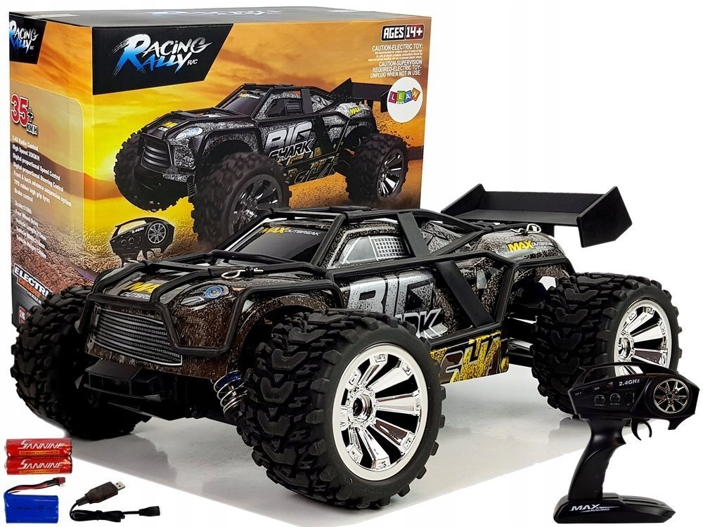 Duży Zdalnie Sterowany Samochód Rc 4X4 Sportowe Auto Offroad 35 Km/H Pilot>