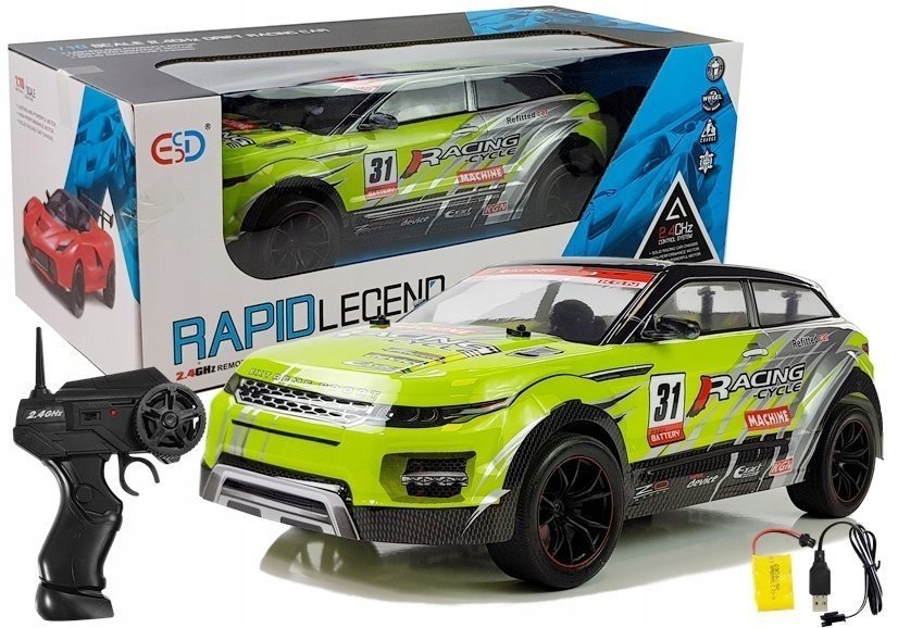 Zdalnie Sterowany Samochód Rc Auto Rajdowe 1:10 Zabawka Prezent + Pilot >