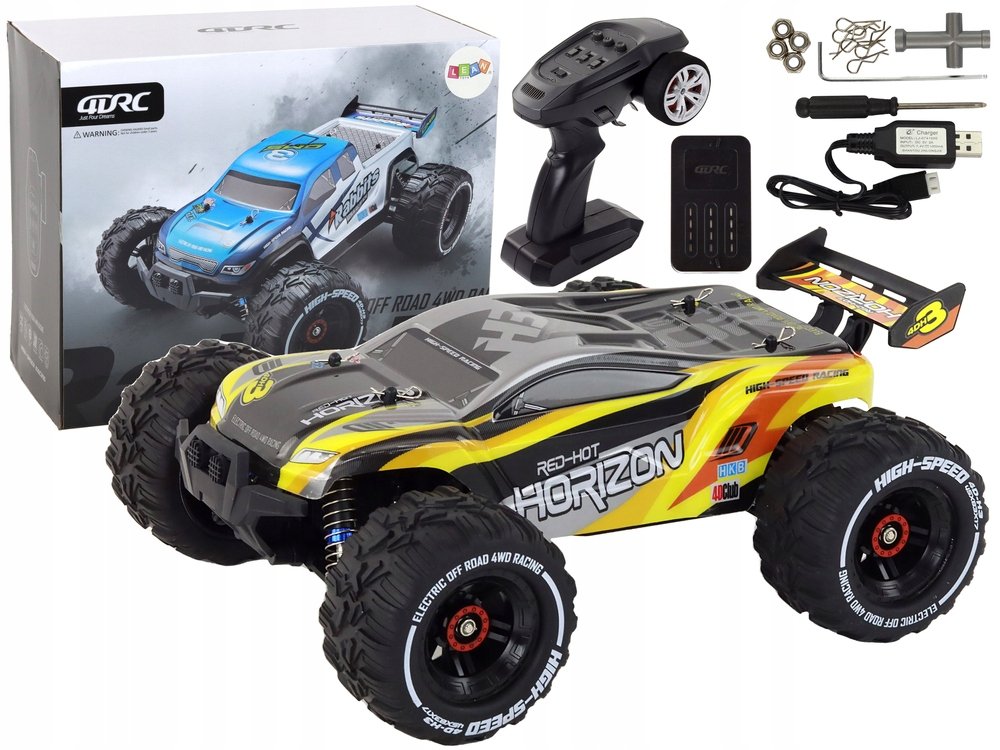 Ogromny Zdalnie Sterowany Samochód Terenowy Auto Rc 4X4 Światła Led Zabawka