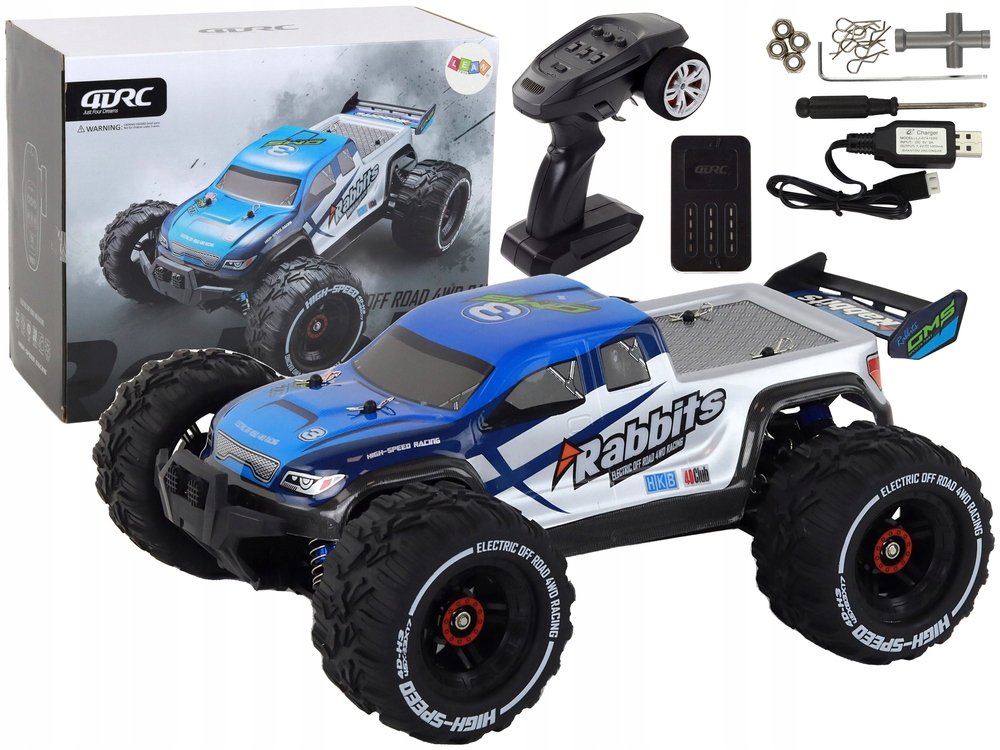 Ogromny Zdalnie Sterowany Samochód Terenowy Auto Rc 4X4 Światła Led Zabawka