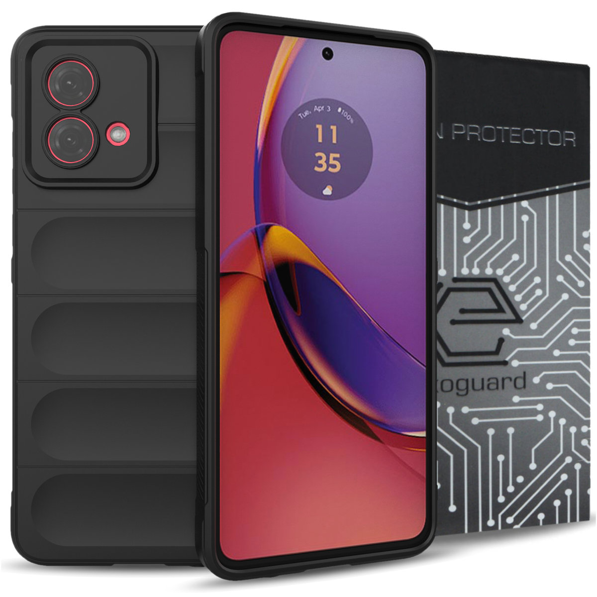 ETUI EXOGUARD MAGIC + SZKŁO -  MOTOROLA MOTO G84 5G - PANCERNE CASE OBUDOWA FUTERAŁ