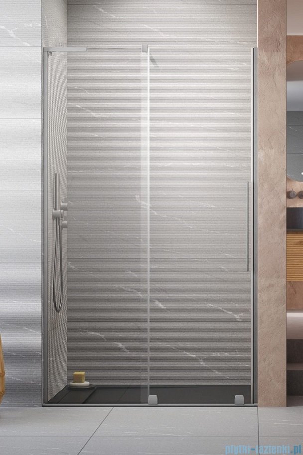 Radaway Furo SL Brushed Nickel DWJ drzwi prysznicowe 110cm lewe szczotkowany nikiel  10307572-91-01L/10110530-01-01