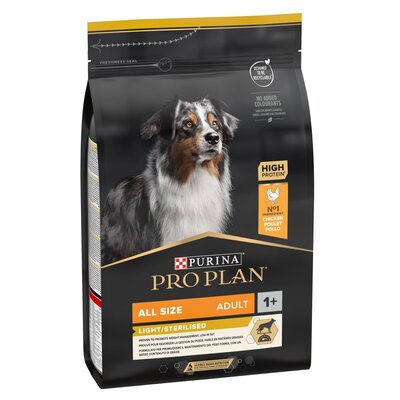 Purina Pro Plan Optiweight All Size Light&Sterilised Adult 3 kg