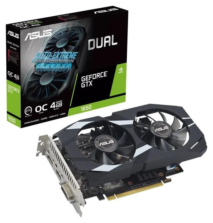 ASUS GeForce GTX 1650 DUAL 4GB OC GDDR6 EVO