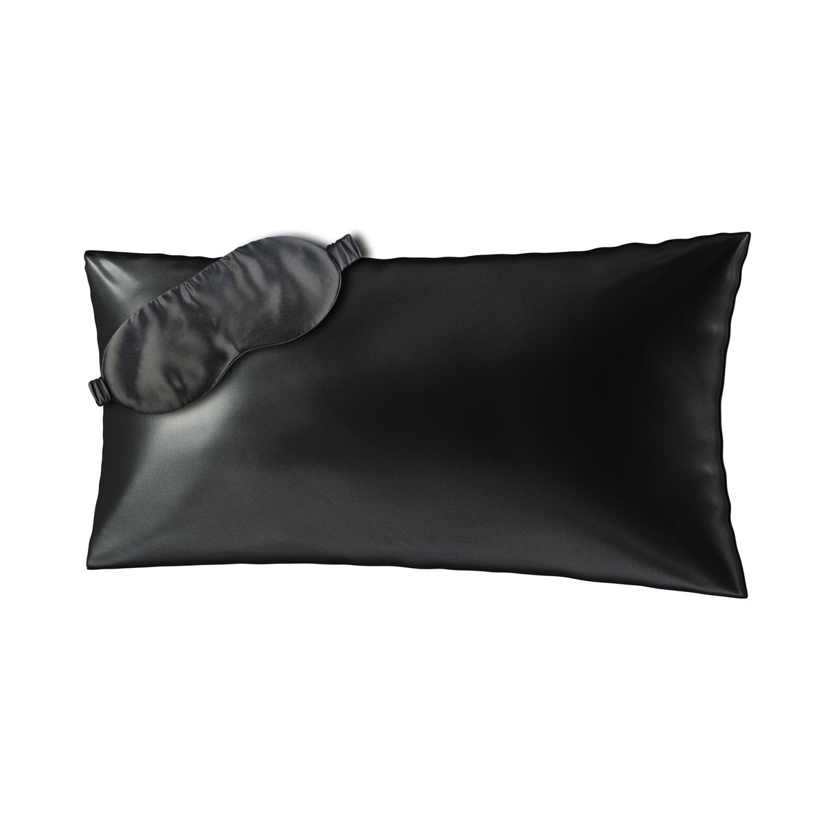 Ailoria, Zestaw Beauty Sleep maska na sen + poszewka na poduszkę, czarny