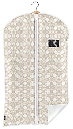 Etui na kurtkę - uchwyt na kurtki do ochrony odzieży przed kurzem i ramionami - beżowy, 1 sztuka 60 x 100 cm - Domopak Living