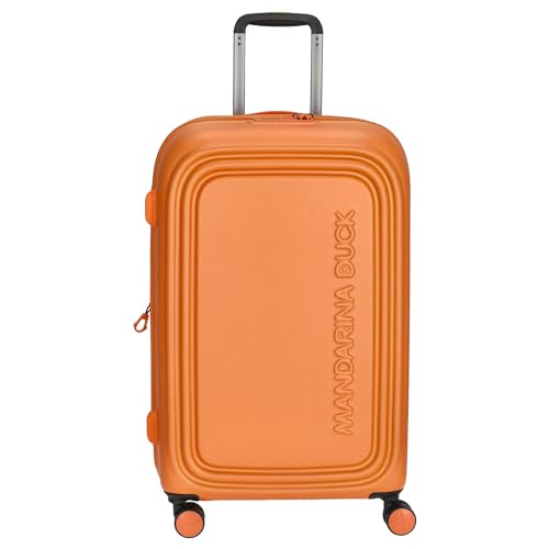 Mandarina Duck Logo Duck + walizka na kółkach Medium EXP, Tangerine, OneSize, Kuferek z logo +