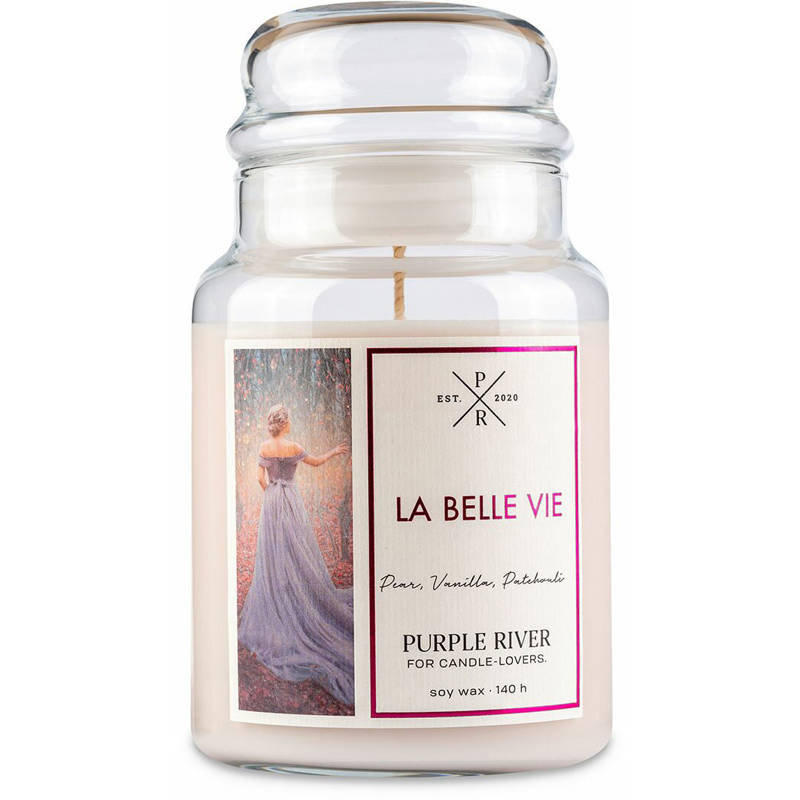 Purple River Sojowa Naturalna Świeca Zapachowa W Szkle 22 Oz 623 G - La Belle Vie