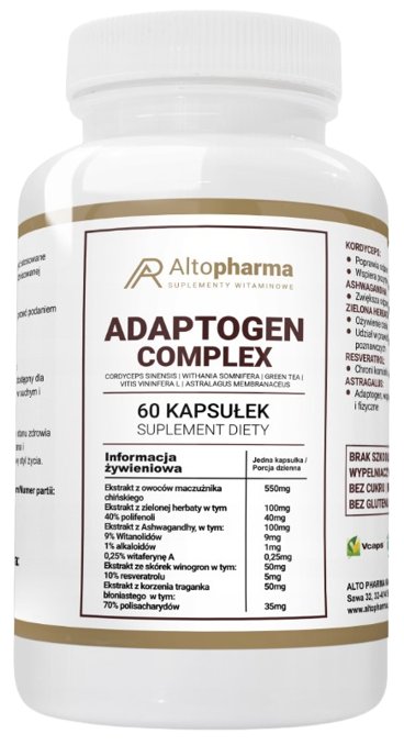 AltoPharma, Adaptogen complex, 60 kaps. vege