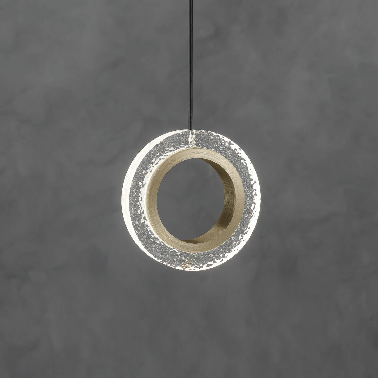 Sil-Lux Żyrandol LED Yo-Yo C, 1-punktowy, złoty