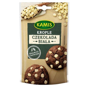 Kamis Krople z białej czekolady 100g