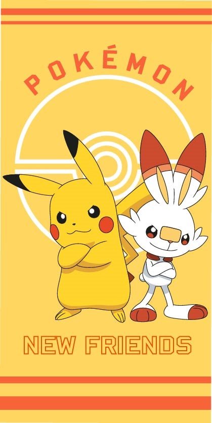 Carbotex, ręcznik kąpielowy 70x140cm, Pokemon