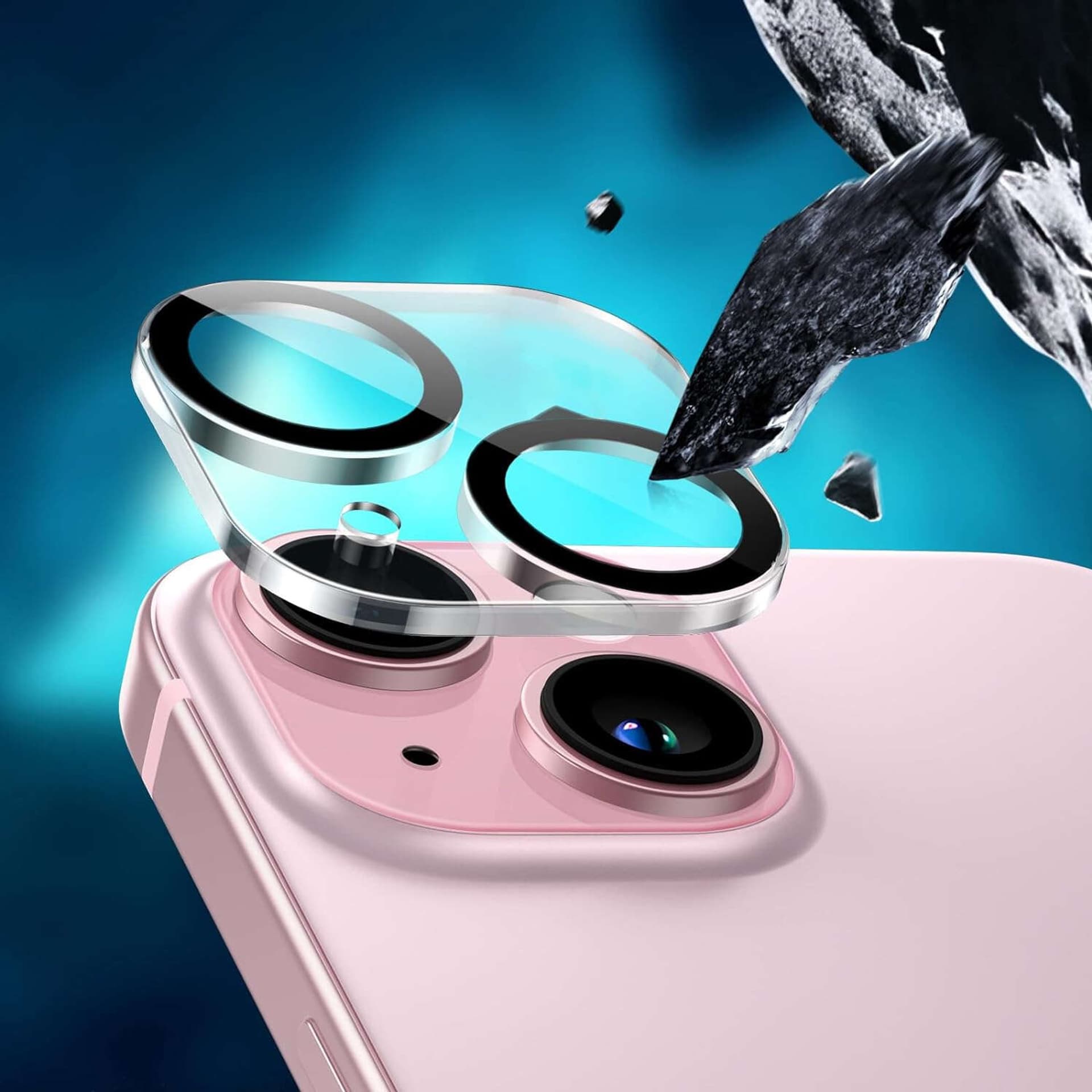 Фото - Інше для мобільних 3MK Osłona na obiektyw do Apple iPhone 15/15 Plus -  Lens Pro Full Cover 
