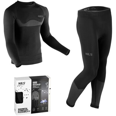 BIELIZNA TERMOAKTYWNA BTZ0464 CZARNA MĘSKA ZESTAW 2XL/3XL MAGNUS NILS