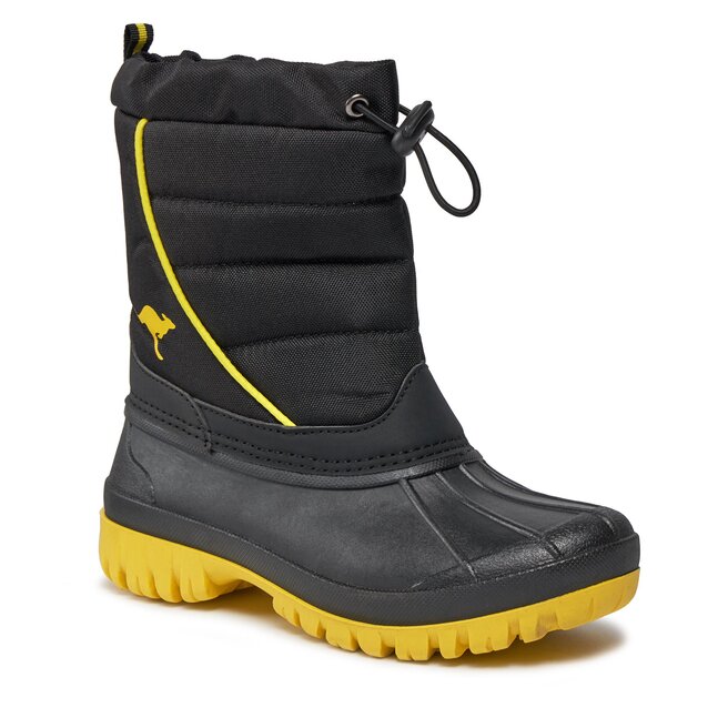 Śniegowce KangaRoos K-Ben 18672 000 5094 Black/Lemon Chrome