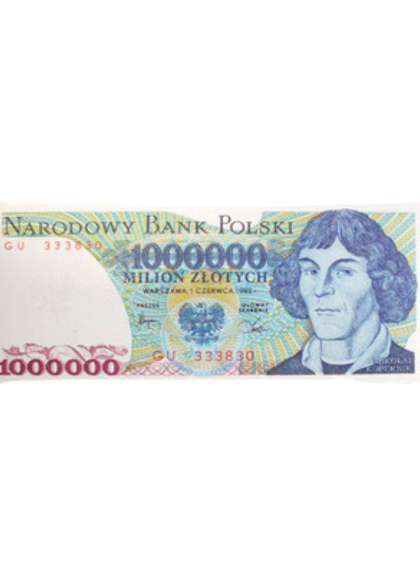Czekolada Mleczna  Banknot Na Prezent 1mln Złotych na Wesele Dzień Dziecka Komunię Chrzciny Zabawny Upominek Fikar 60g