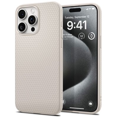 Etui SPIGEN Liquid Air do Apple iPhone 15 Pro Beżowy