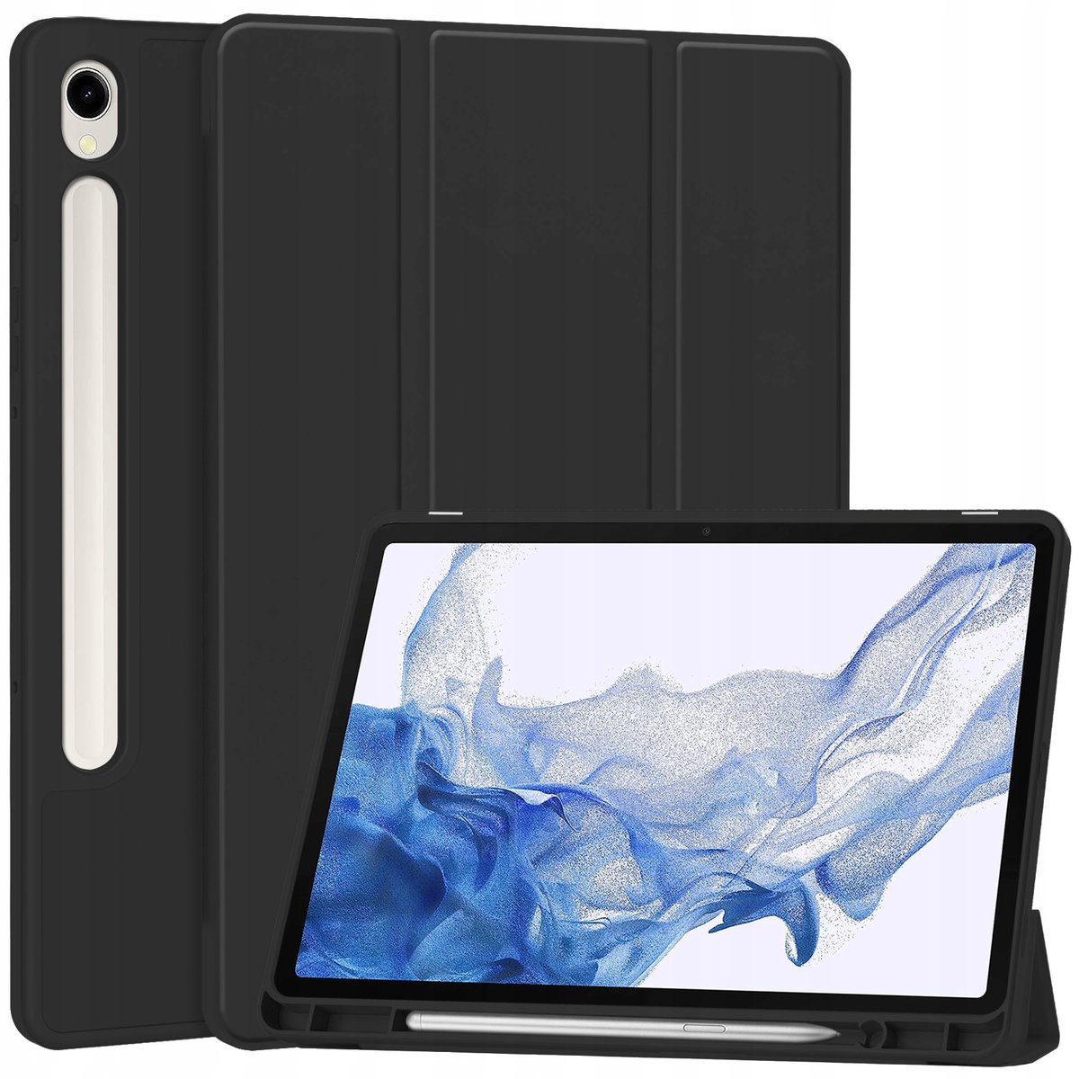 Etui Bizon Case Tab Lizard do Galaxy Tab S9, czarne