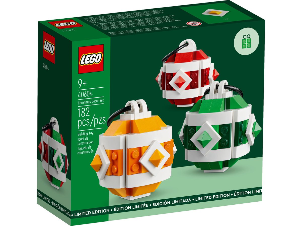 LEGO Creator 40604 Zestaw świątecznych ozdób