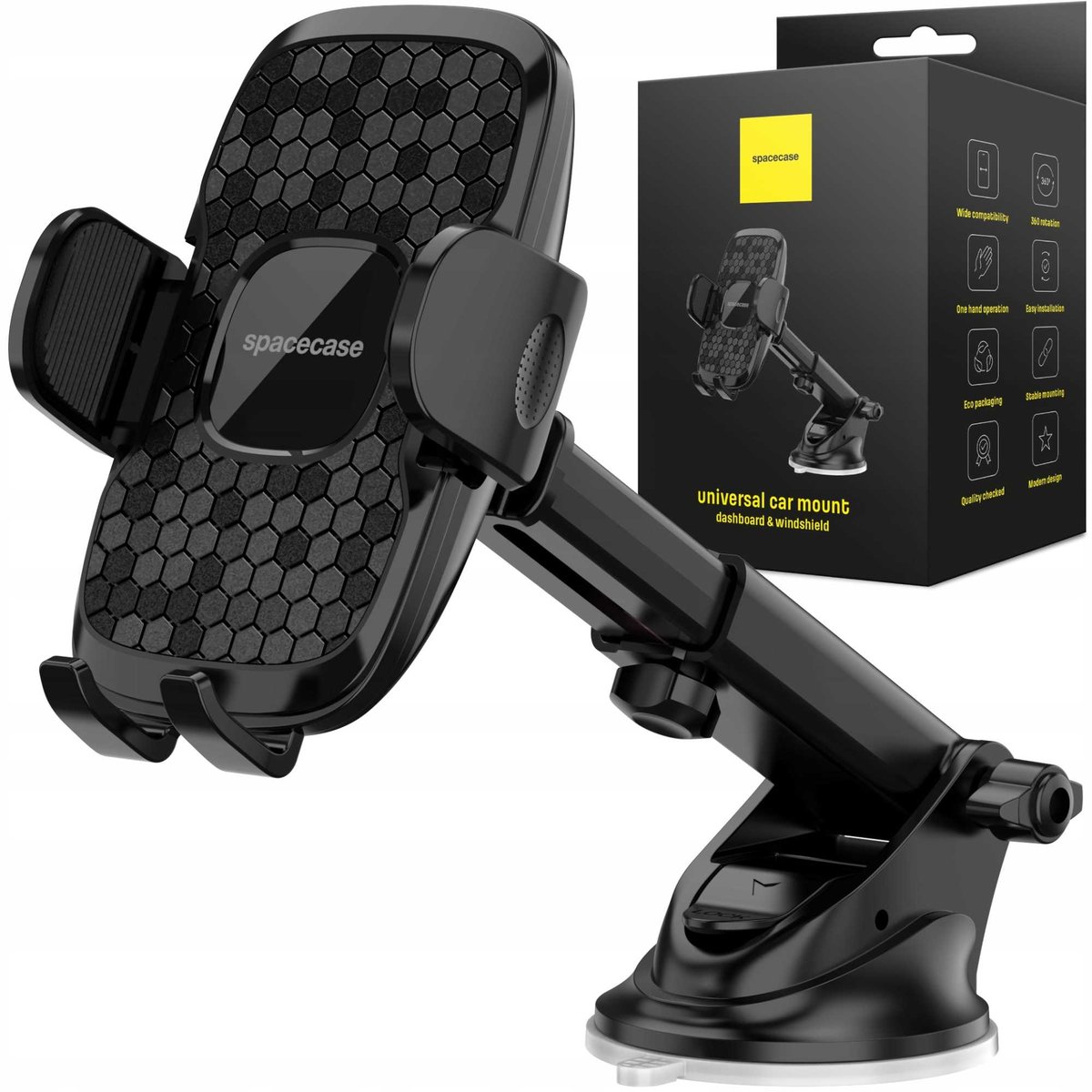 SC CAR HOLDER SC13 GHOST DASH/WINDSHIELD BLACK