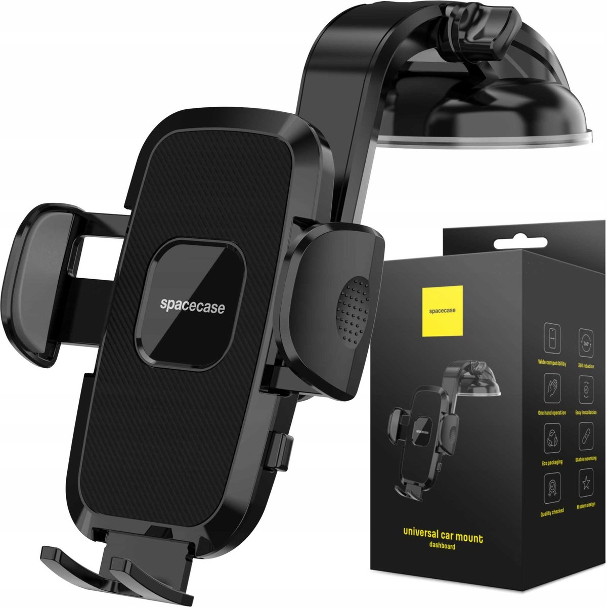 SC CAR HOLDER SC18 UNIVERSAL DASH BLACK