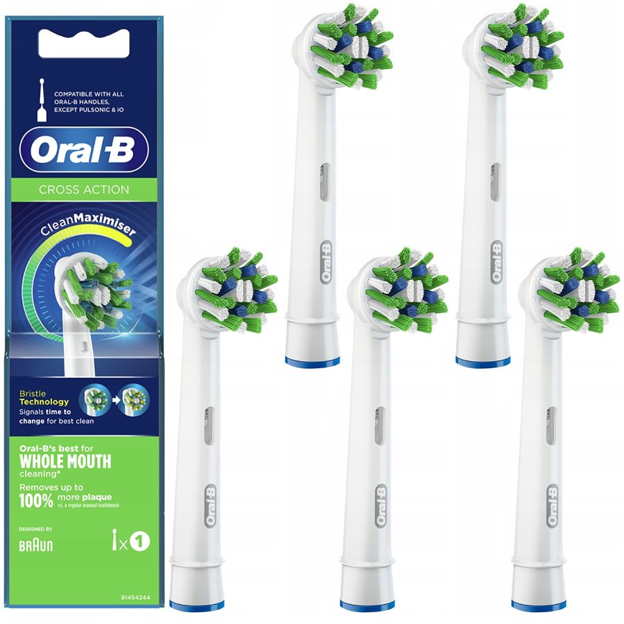 5x Końcówka oryginalna Oral-B CrossAction EB50AB