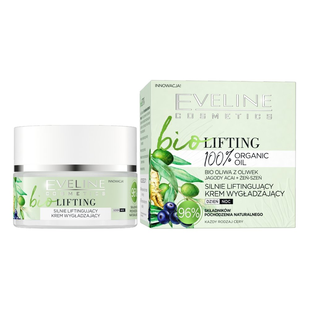 Eveline Cosmetics, Bio Lifting, Silnie Liftingujący Krem Wygładzający, 50 Ml