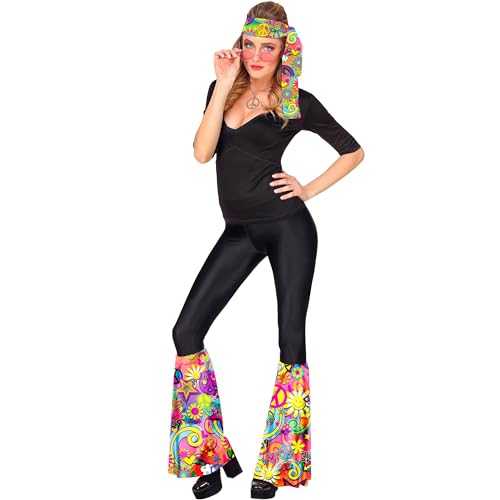 Widmann - zestaw 60s, opaska i rękawice, hippie, flower power, Schlagermove