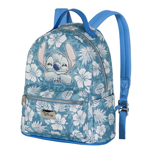 Lilo and Stitch Aloha mały modny plecak, niebieski, NIEBIESKI, Jeden rozmiar, Mały modny plecak Aloha