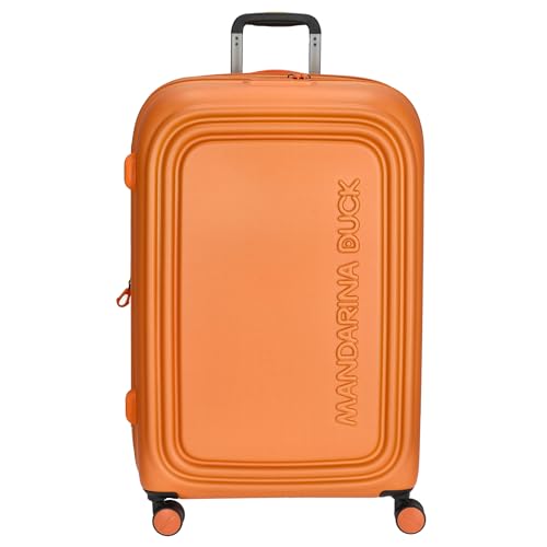 Mandarina Duck LOGODUCK + walizka na kółkach Large EXP, Tangerine, OneSize, Kuferek z logo +
