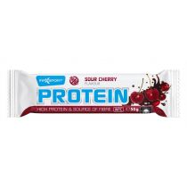 Maxsport Baton proteinowy wpc o smaku wiśniowym w polewie kakaowej bezglutenowy 50 g