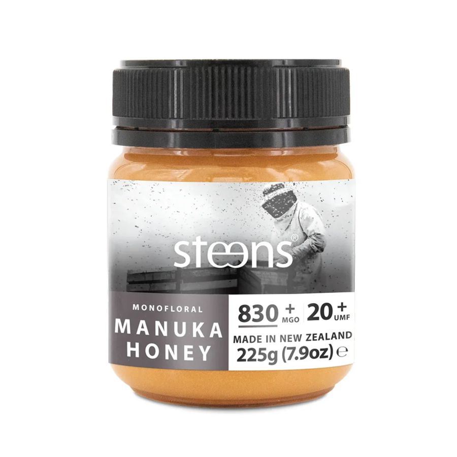 Steens - RAW Miód Manuka (Miód Manuka) UMF 20+ (830+ MGO), 225 g