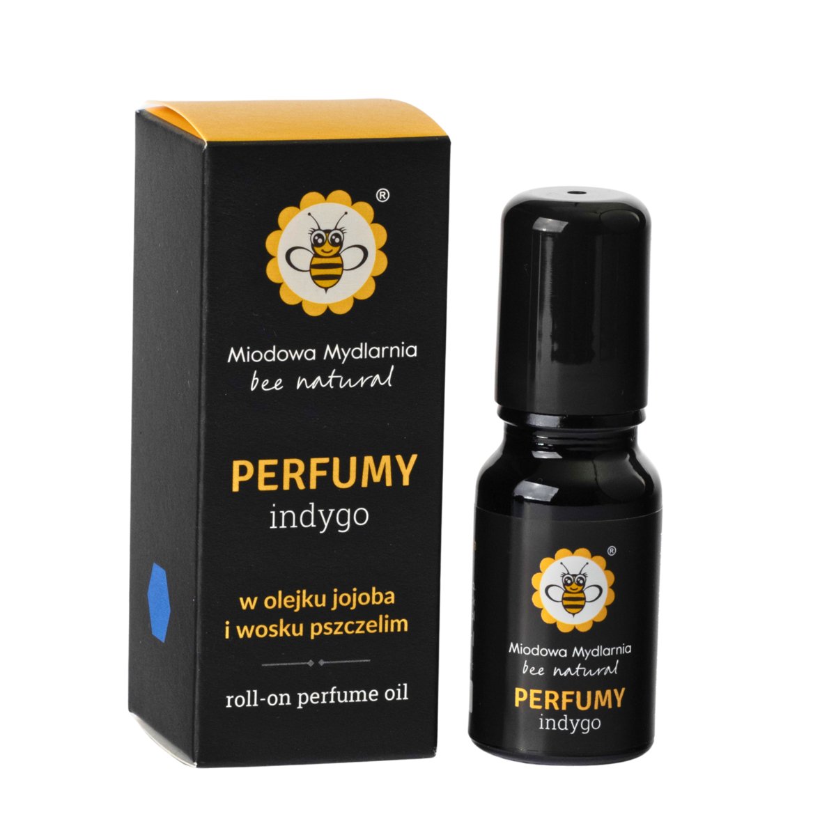 Miodowa Mydlarnia, Perfumy Roll-on, Indygo, 10ml