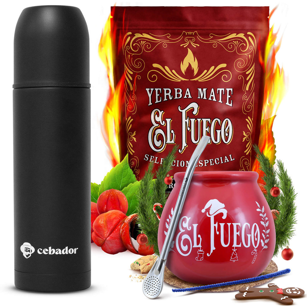 Zestaw El Fuego Energia Guarana + Yerbomos, tykwa i bombilla 500g 0,5kg