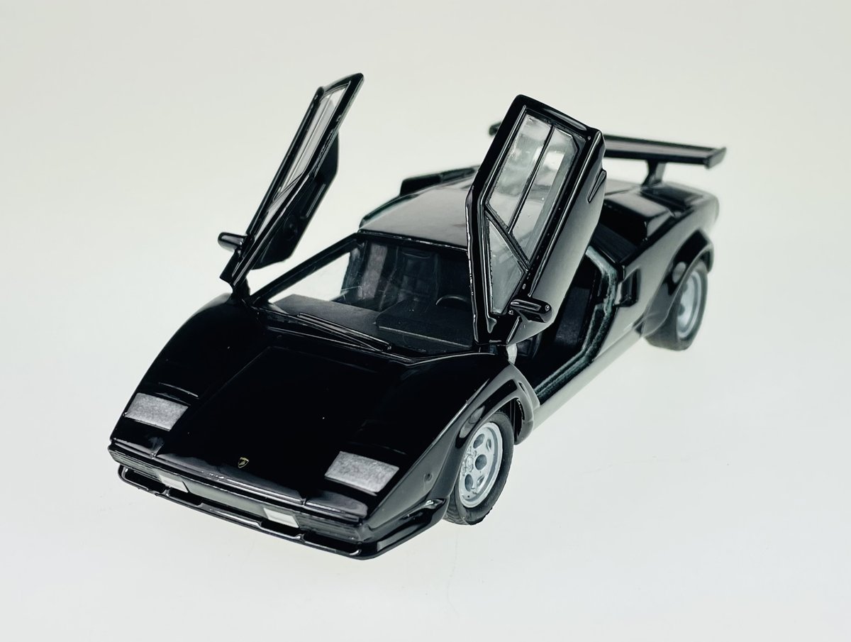 Welly Lamborghini Countach Lp 500 S Czarny 1:34 Samochód Nowy Metalowy Model