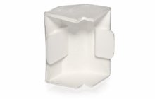 Łącznik kątowy zewnętrzny do listew NZ 14x14 biały 100szt. / Stasiński