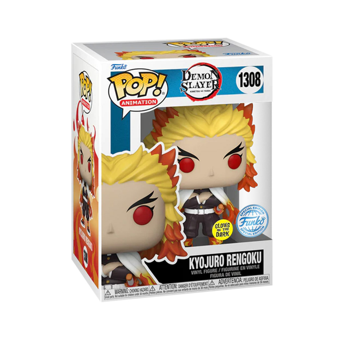 Funko POP! Funko POP! Kyojuro Rengoku 1308 (GITD) - Demon Slayer