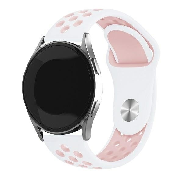 Beline pasek Watch 22mm Sport Silicone biało-różowy  white/pink box