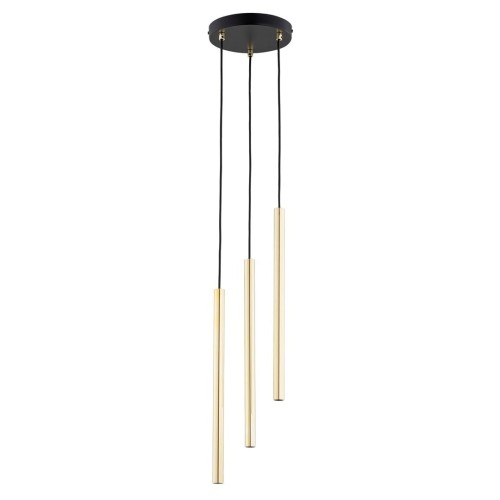 Selter Premium lampa wisząca 3XG9 czarna/złota 1332/3PREM
