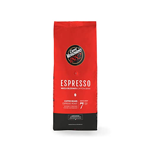Kawa ziarnista Vergnano Espresso 1kg,85% Arabica, 15% Robusta, Średnio palona, Średnia zawartość kofeiny