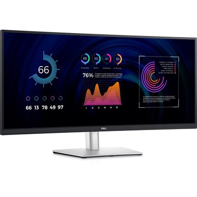 Monitor Dell P3424WE (210-BGTY) Czarny/Srebrny
