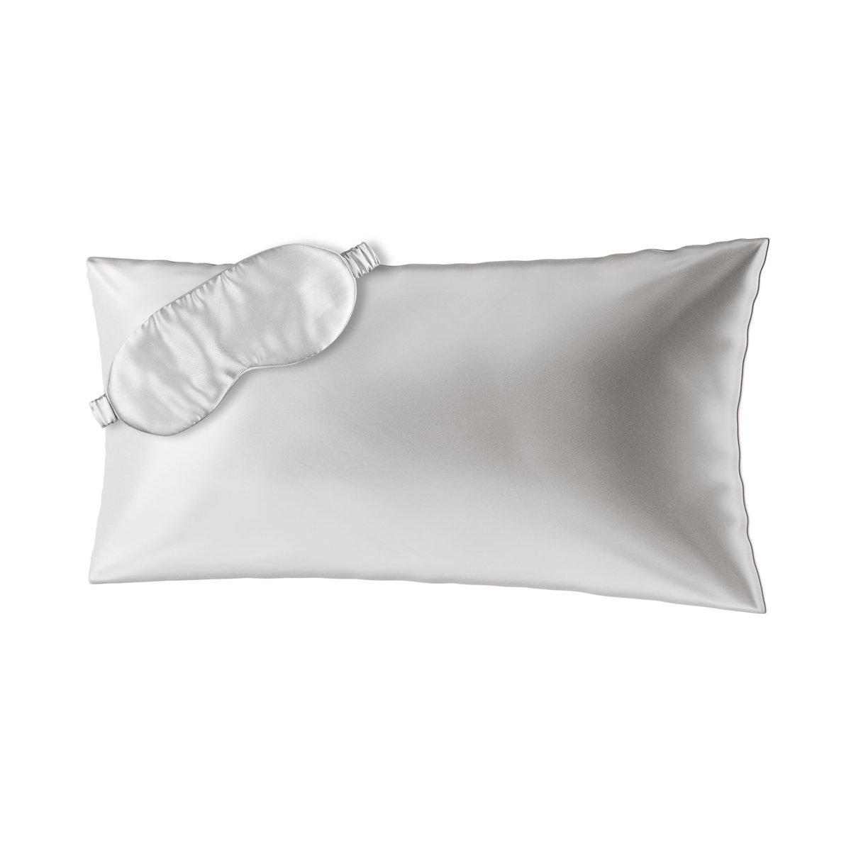 Ailoria, Zestaw Beauty Sleep maska na sen + poszewka na poduszkę 40x80 cm, biały